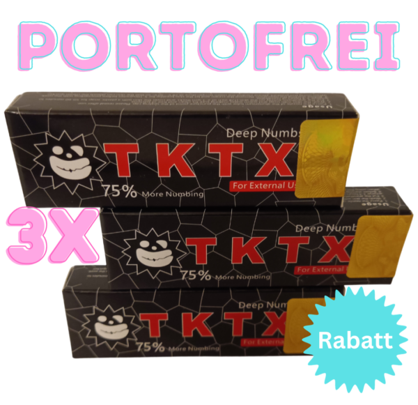 TKTX 75% Anästhesiesalbe Tattoo-Creme